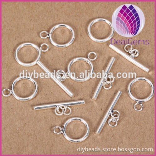 Jewelry finding 925 sterling silver toggle clasp